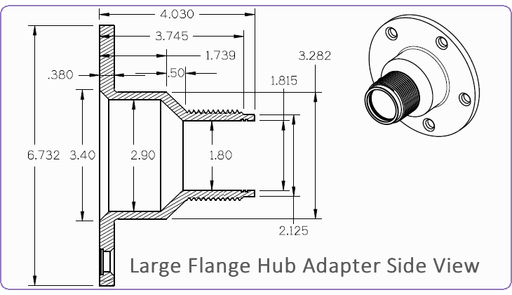 Hub Adapter Drawing